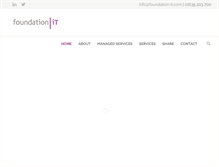 Tablet Screenshot of foundation-it.com